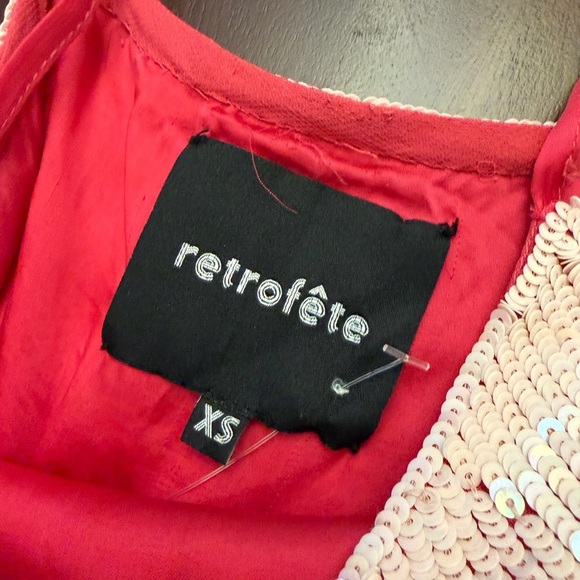 Retrofete Sandra Tank Sequin Pink (106) - Picture 7 of 7